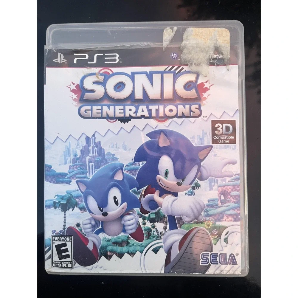Sonic Generations Sony PlayStation 3 PS3 Video Game 3D‎ Compatible Sega Action